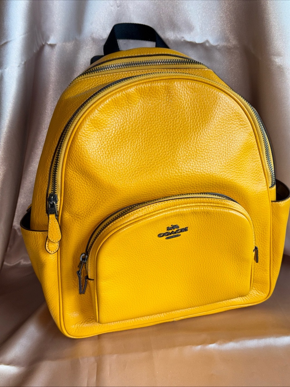 COACH Leather Mini Backpack, Yellow, D2121-5666